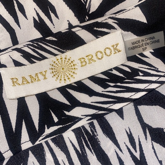 NWOT Ramy Brook 100% Silk Abstract Print Halter Tank Top SIze SP - Picture 9 of 10